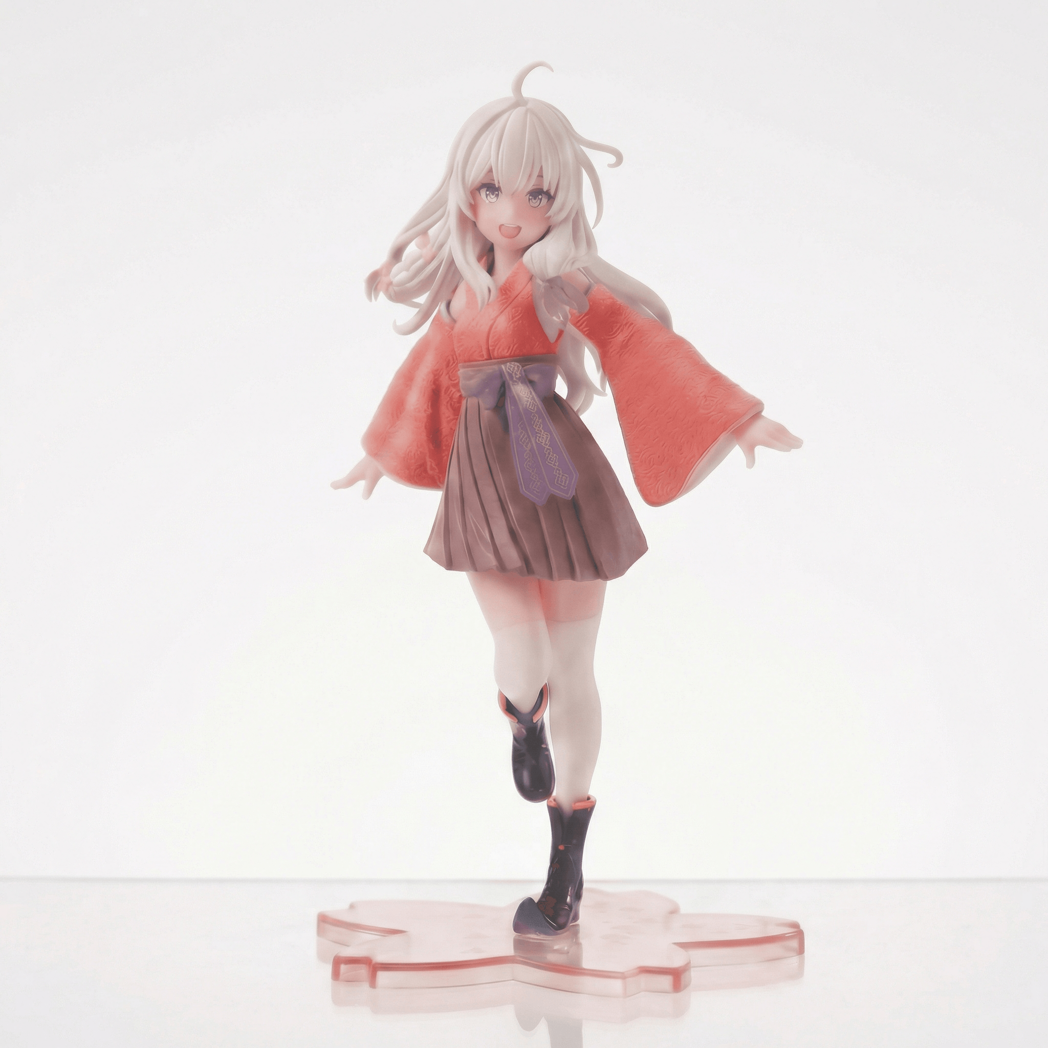 Moelina™ Elegant Anime Figurine — Soft Pink Kimono Edition